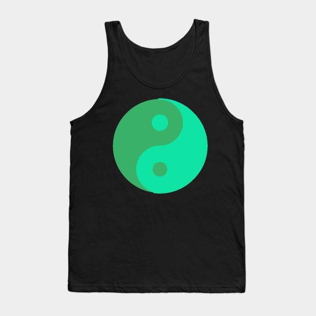 Yin Yang in shades of aqua Tank Top by NovaOven